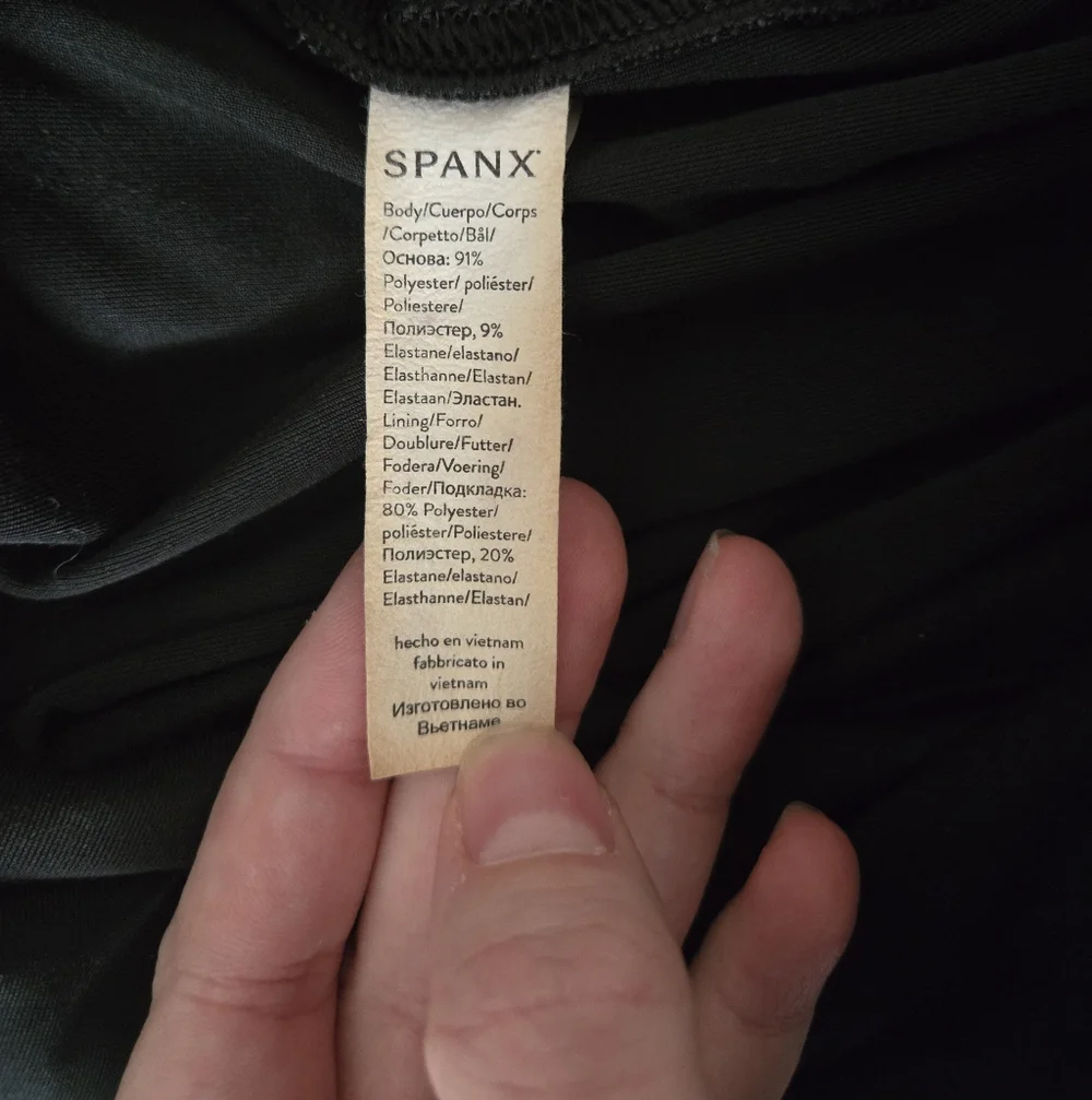 Spanx Black Velvet Leggings Size XL